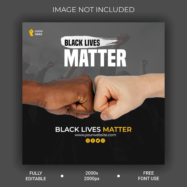 vidas negras importam bandeira para racismo e violência
