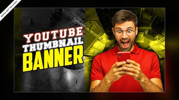 Video-Bewertung YouTube-Kanal-Thumbnail oder Web-Banner-Vorlage