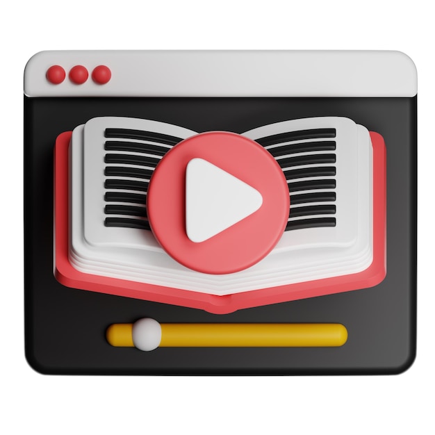 Video-Player-Symbol im Web-Browser-Fenster