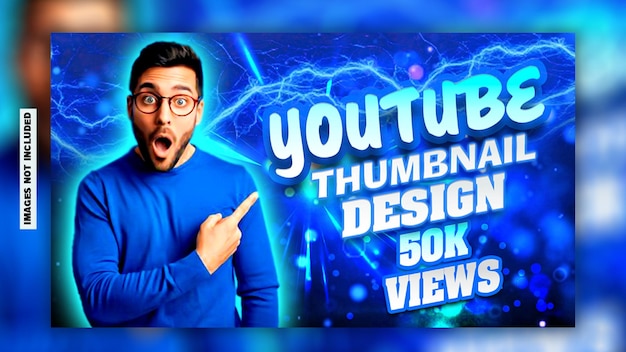 PSD video review youtube channel thumbnail and web banner