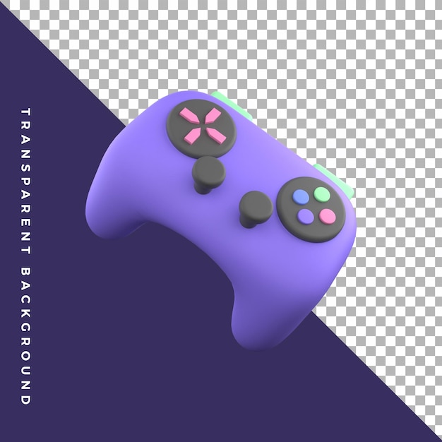 Videogioco per controller di illustrazione 3D