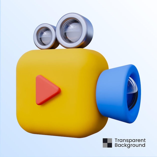 Videokamera 3d-symbol