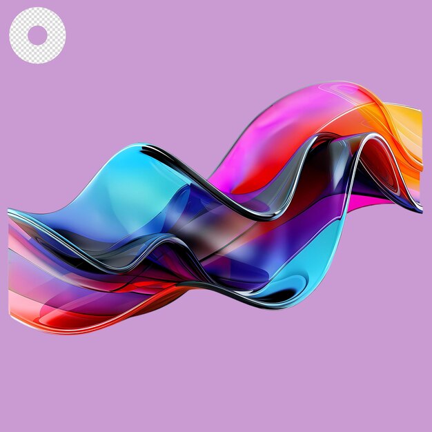 Vidrio de colores abstractos en 3d