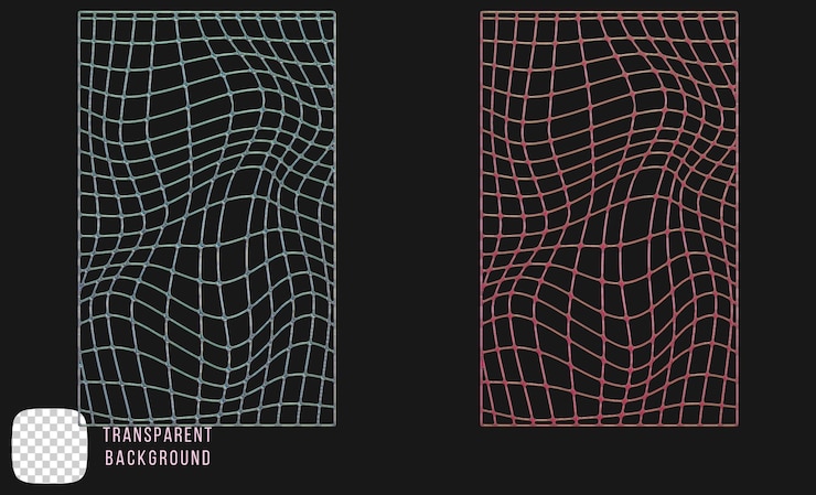 PSD vidrio de dispersión psd y2k forma abstracta renderizado en 3d