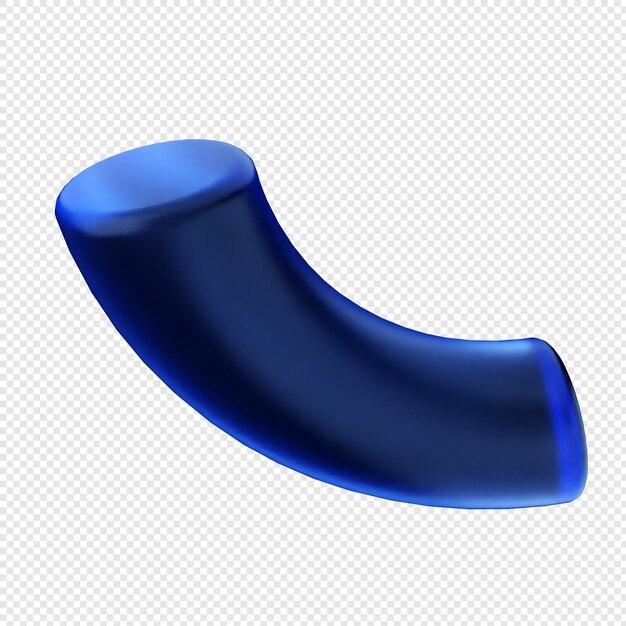 vidrio geométrico en 3D de color azul oscuro