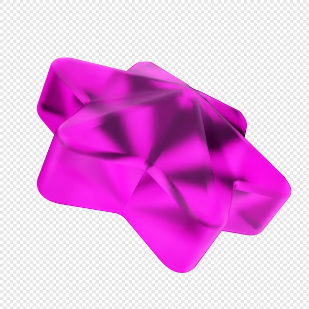 vidrio geométrico en 3D de color púrpura