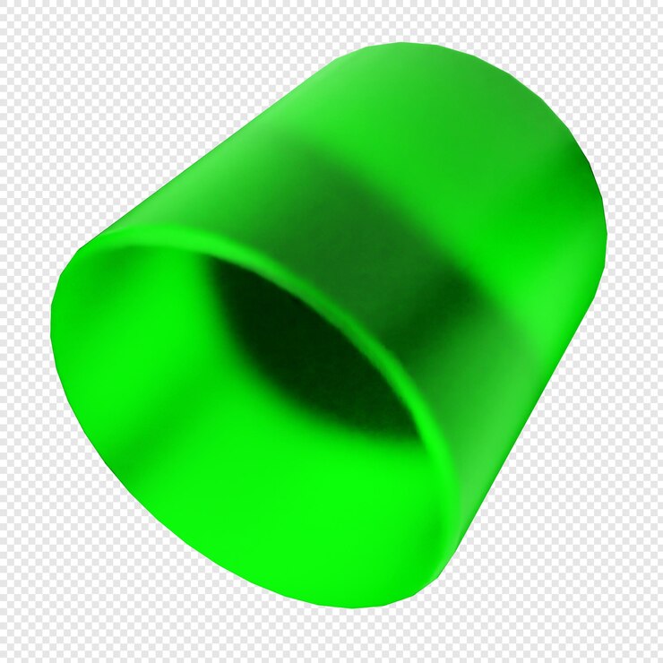 PSD vidrio geométrico en 3d de color verde