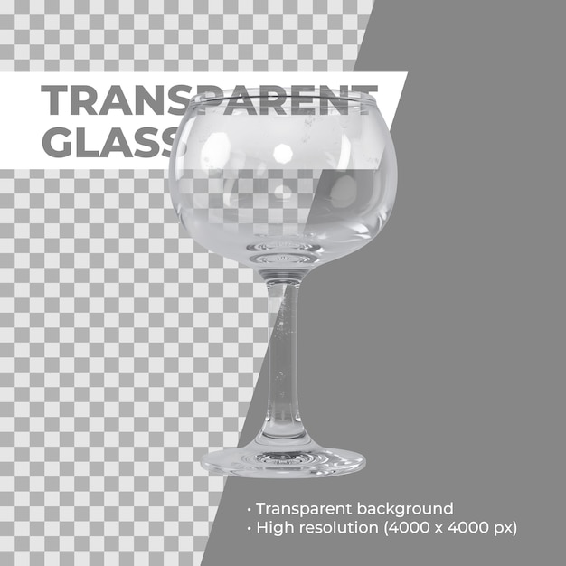Vidrio transparente aislado