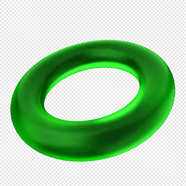 Vidro geométrico 3D cor verde
