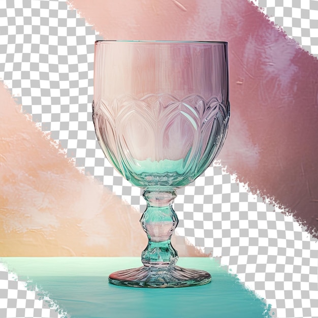 PSD vieille tasse en verre sur fond transparent