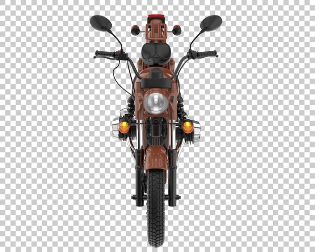 Vieja bicicleta sobre fondo transparente. Representación 3d - ilustración