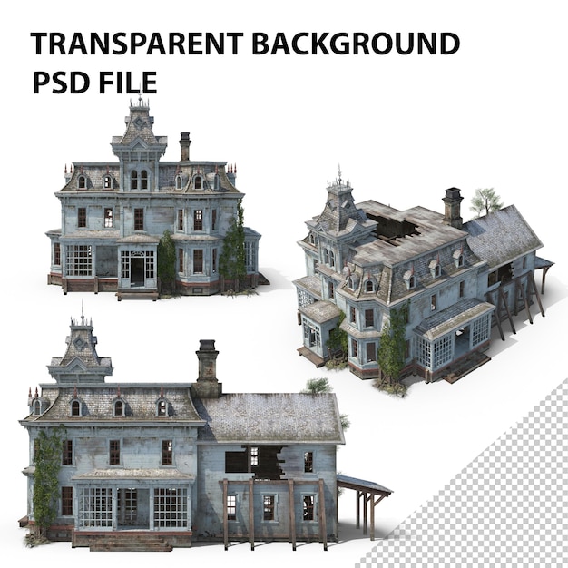 Vieja casa abandonada victoriana de Papúa Nueva Guinea