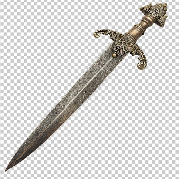 Vieja espada arma medieval cuchilla equipo de caballero