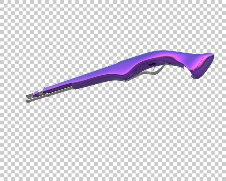 PSD viejo arma aislada en el fondo ilustración de renderización 3d