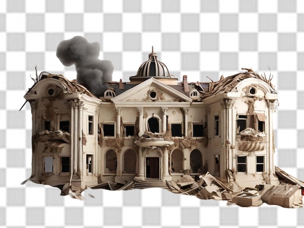 El viejo edificio destruye png