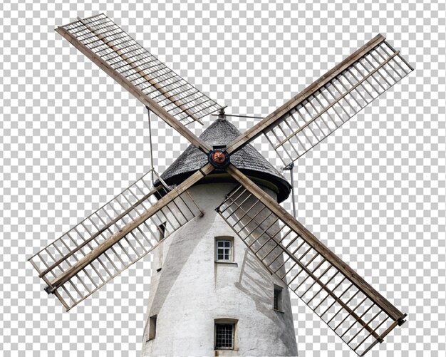 Viejo molino de viento holandés