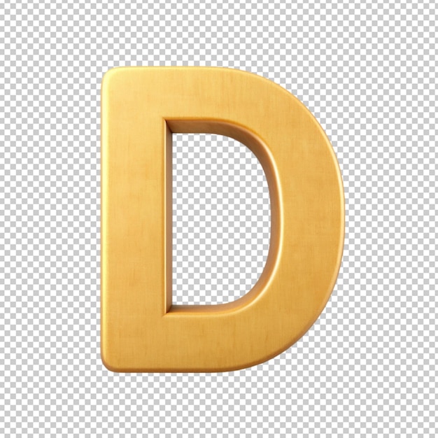Vielfarbiges extrudiertes Alphabet D
