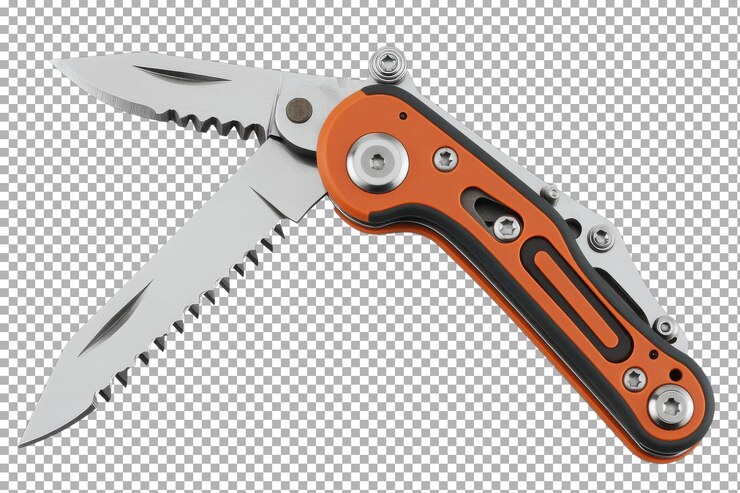PSD vielseitiges faltenmesser mit gezackter klinge für outdoor-aktivitäten und den täglichen gebrauch