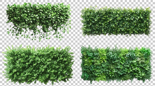 Vier Designoptionen für grüne vertikale Gartenwandplatten