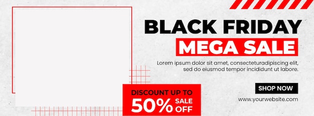 El viernes negro Mega Banner de venta