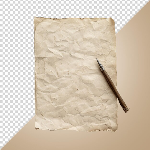 PSD vieux papier déchiré png