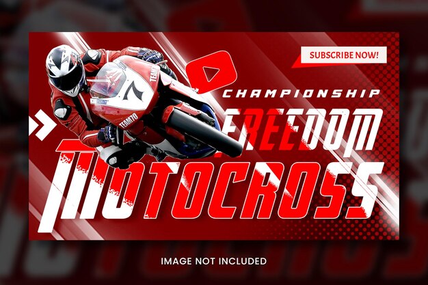 PSD vignette youtube motocross