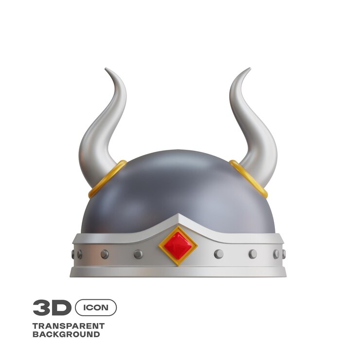 PSD viking 3d icon png template