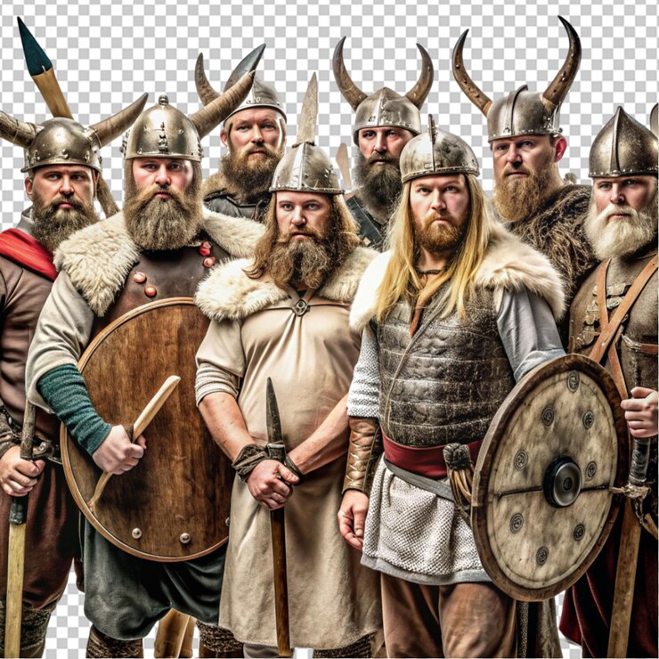 PSD des vikings de norvège sur un fond transparent