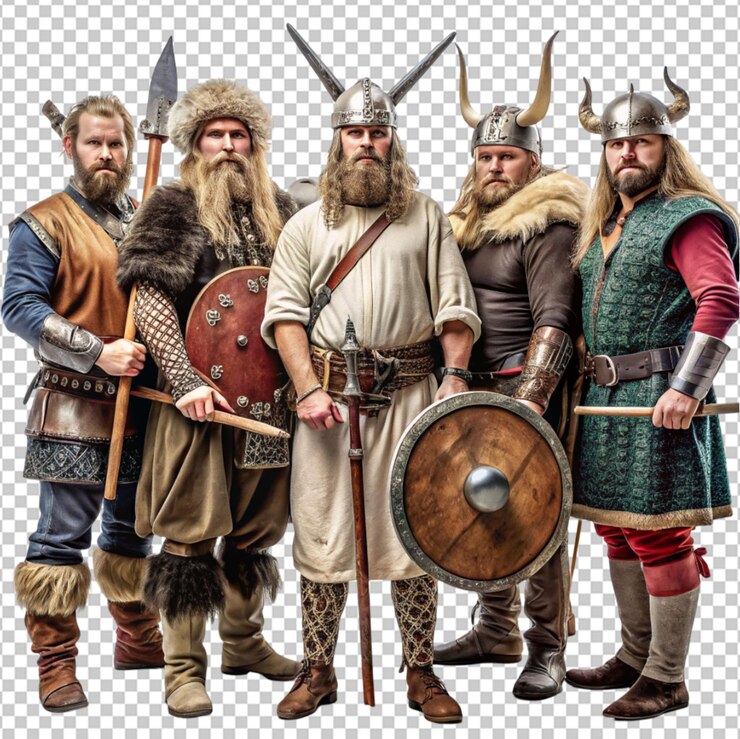 PSD des vikings de norvège sur un fond transparent