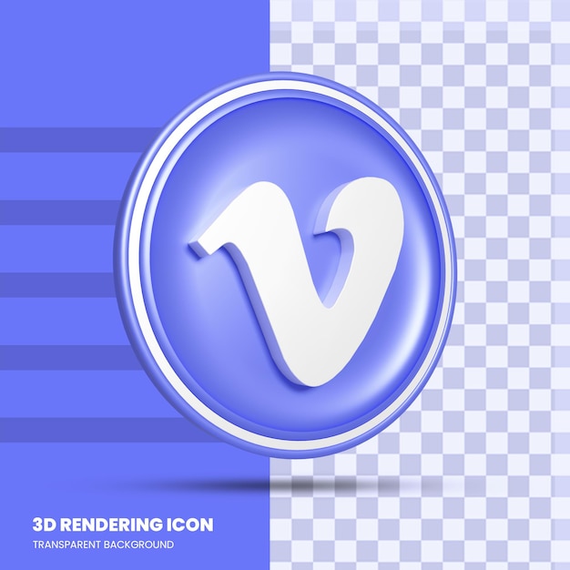 PSD vimeo 3d-rendering-symbol