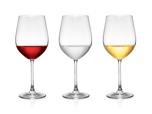 vin sur un fond transparent en verre