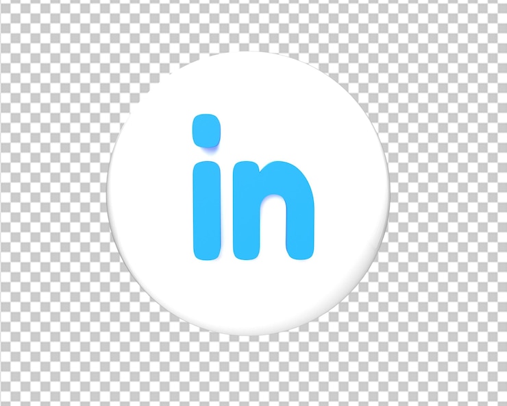 PSD vinculado en círculo logo 3d