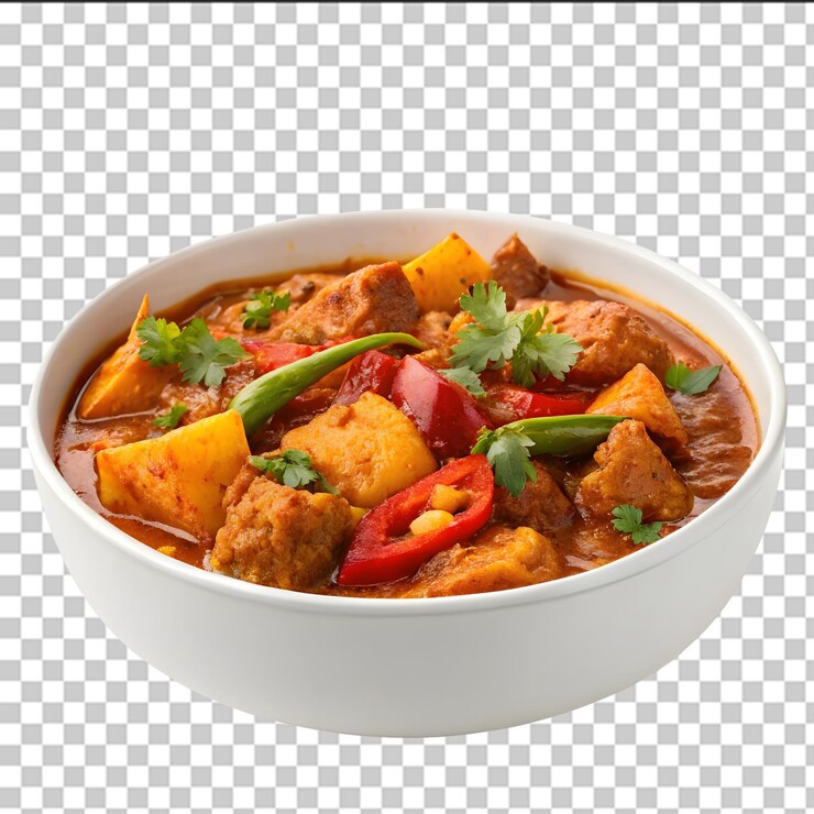 PSD vindaloo aislado en un fondo transparente