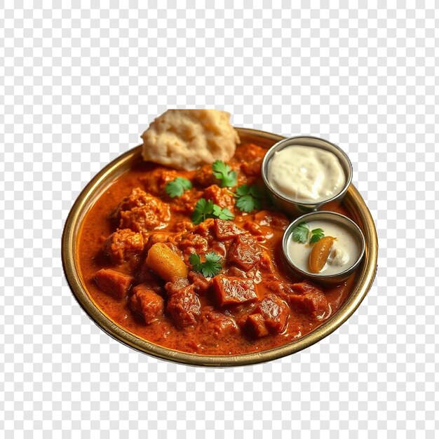 Vindaloo aislado en un fondo transparente