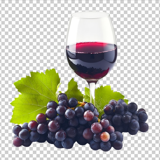 Vino rosso e uva