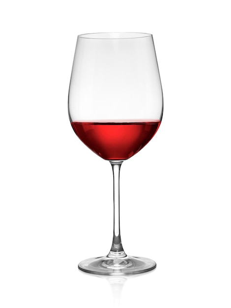 vino su uno sfondo trasparente di vetro