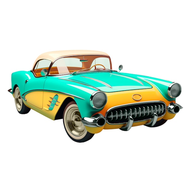Vintage-Auto isoliert