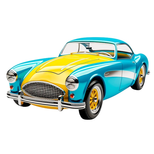 Vintage-Auto isoliert