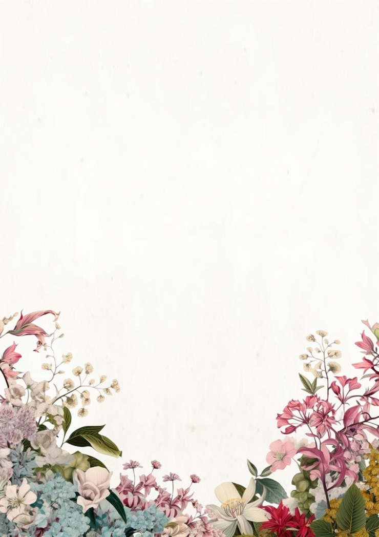 PSD vintage blumenarrangement für einladungen und karten