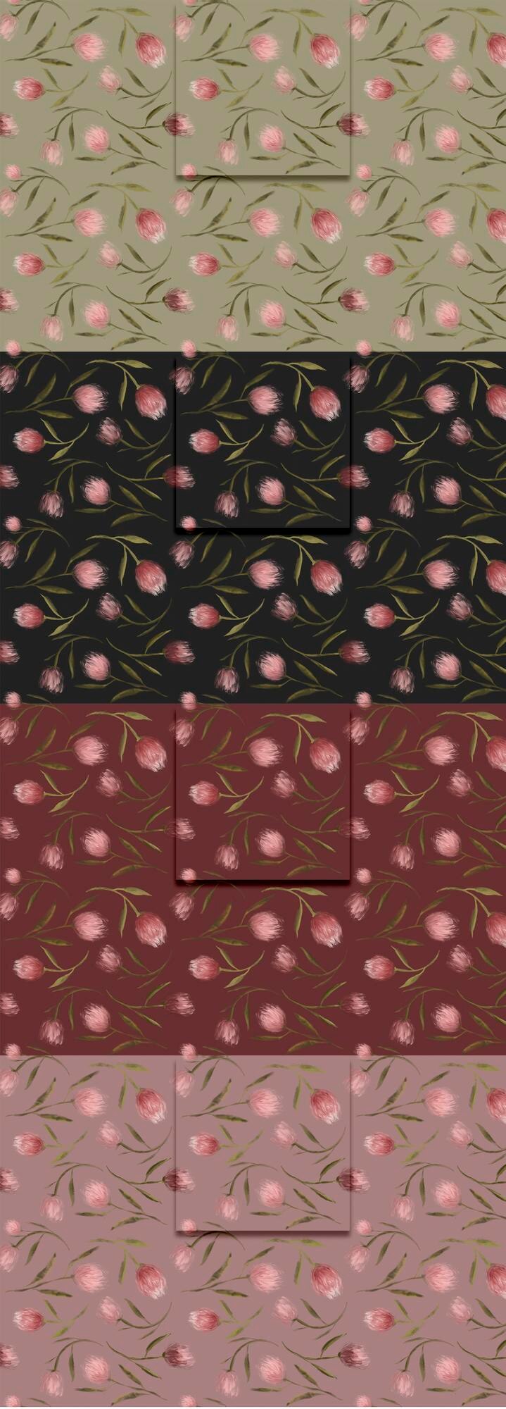PSD vintage blumenmuster anpassbar