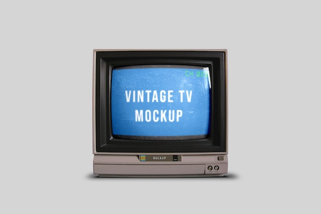 Vintage-Fernseher-Mockup