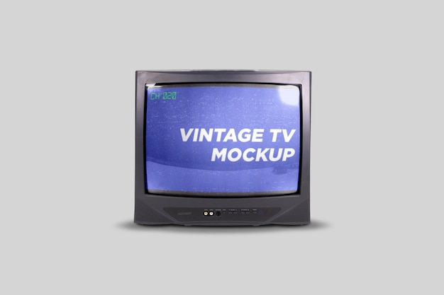 Vintage-Fernseher-Mockup