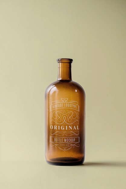 PSD vintage-flasche im studio