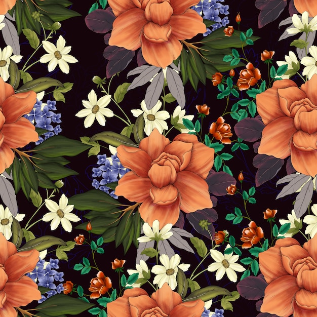 Vintage Floral nahtlose Muster
