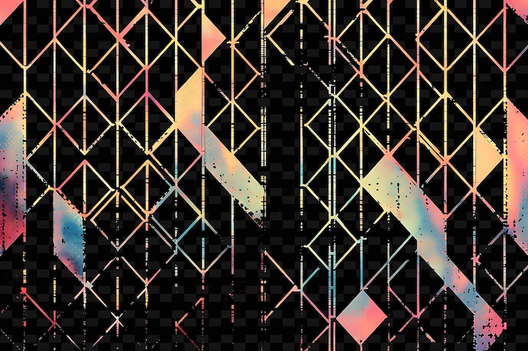 PSD vintage-inspirierte trellises pixelkunst mit distressed texture kreative textur y2k neon item designs