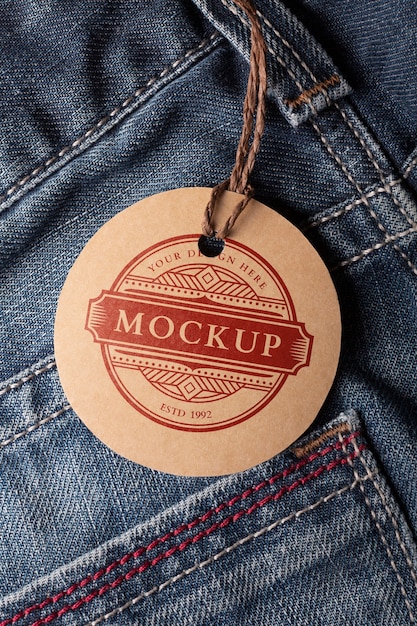 PSD vintage-label-design-mockup