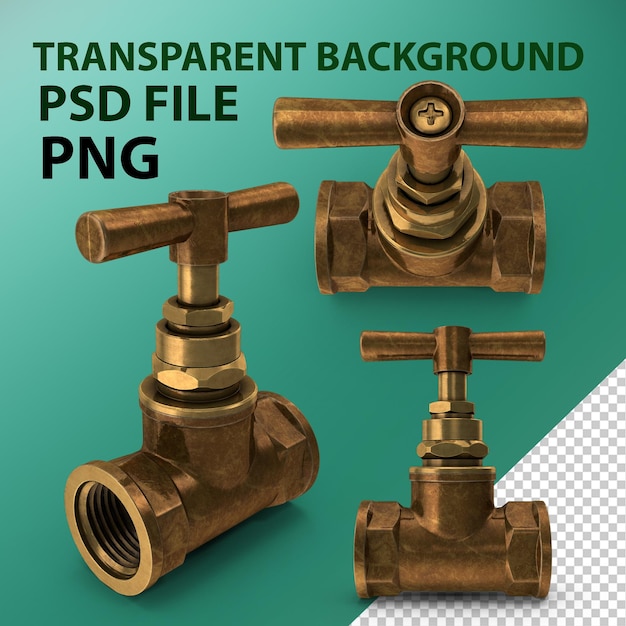 Vintage Messingpfeife PNG