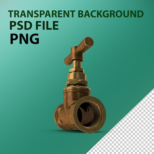 Vintage Messingpfeife PNG