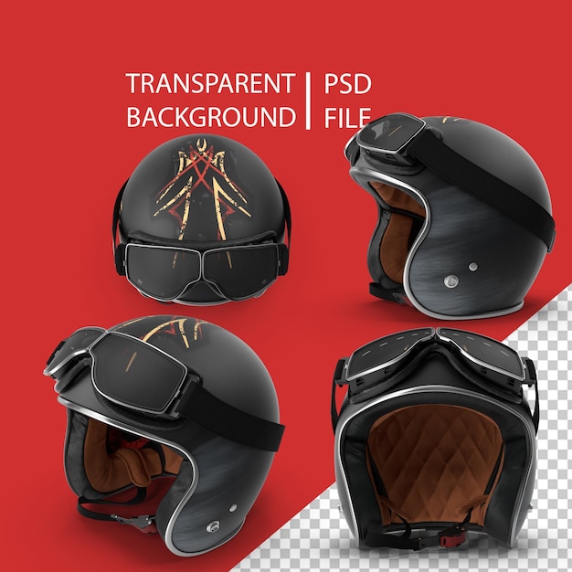 PSD vintage motorradhelm png