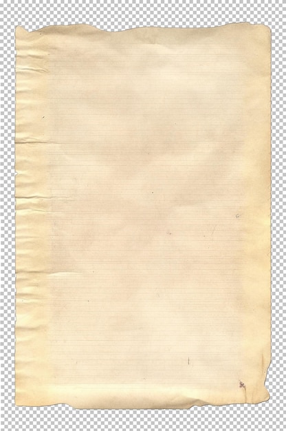 Vintage-Papier mit abgenutzter Struktur und eingerissenen, gealterten Kanten. Rustikaler brauner Bucheinband aus Pappe